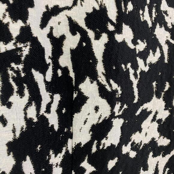 REISS black white metallic abstract animal print dress - Picture 6 of 7